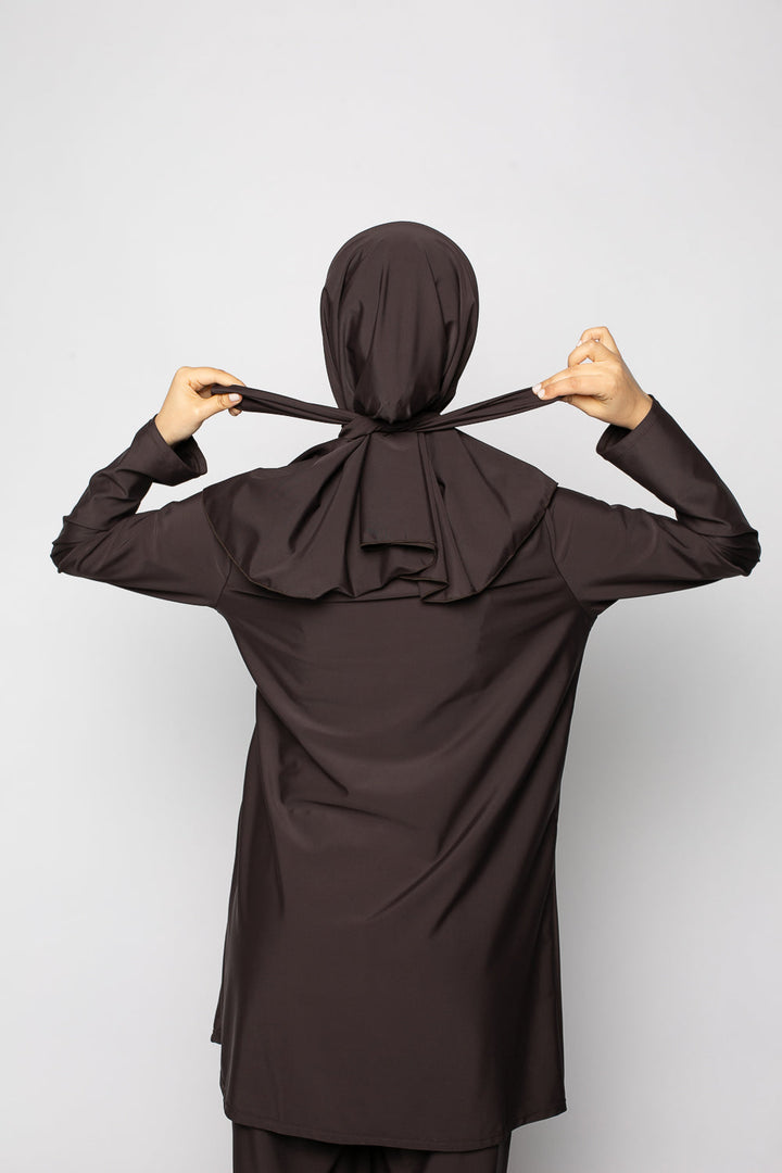Burkini à nouer Signature Brown
